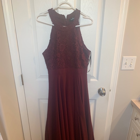 Lulus Burgundy Bridesmaid Dress - Picture 1 of 7